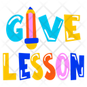 پیش‌نمایش فایل give-lesson-9510338 از پک حروف‌نگاری / تایپوگرافی