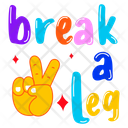 پیش‌نمایش فایل break-a-leg-9483758 از پک حروف‌نگاری / تایپوگرافی