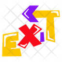 پیش‌نمایش فایل exit-9483845 از پک حروف‌نگاری / تایپوگرافی