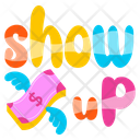 پیش‌نمایش فایل show-up-9483792 از پک حروف‌نگاری / تایپوگرافی