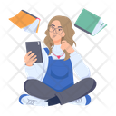 پیش‌نمایش فایل girl-studying-9584518 از پک کتابخانه و کتاب‌خوانی