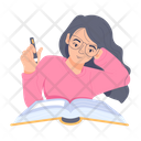 پیش‌نمایش فایل girl-studying-9584529 از پک کتابخانه و کتاب‌خوانی