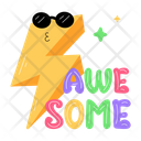 پیش‌نمایش فایل awesome-9798649 از پک استیکرهای تبریک