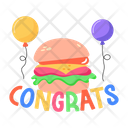 پیش‌نمایش فایل burger-9798681 از پک استیکرهای تبریک