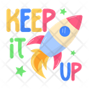 پیش‌نمایش فایل keep-it-up-9798607 از پک استیکرهای تبریک
