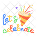پیش‌نمایش فایل lets-celebrate-9798494 از پک استیکرهای تبریک