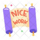 پیش‌نمایش فایل nice-work-9798589 از پک استیکرهای تبریک