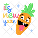 پیش‌نمایش فایل carrot-emoji-9831673 از پک استیکرهای سال نو مبارک
