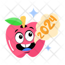 پیش‌نمایش فایل cute-apple-9831660 از پک استیکرهای سال نو مبارک