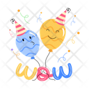 پیش‌نمایش فایل smiley-balloons-9797882 از پک استیکرهای تولد