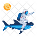 پیش‌نمایش فایل astronaut-shark-9862851 از پک شیء پرنده ناشناس (UFO)