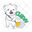 پیش‌نمایش فایل bear-cleaning-9975675 از پک صبح بخیر