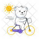 پیش‌نمایش فایل cycling-bear-9975721 از پک صبح بخیر