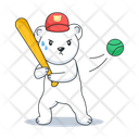 پیش‌نمایش فایل baseball-bear-10053722 از پک استیکرهای ورزشی