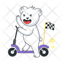 پیش‌نمایش فایل bear-scooter-10053791 از پک استیکرهای ورزشی