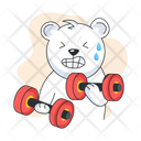 پیش‌نمایش فایل bear-workout-10053728 از پک استیکرهای ورزشی