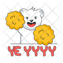 پیش‌نمایش فایل cheerleader-bear-10053721 از پک استیکرهای ورزشی