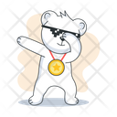 پیش‌نمایش فایل dabbing-bear-10053725 از پک استیکرهای ورزشی