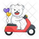 پیش‌نمایش فایل bear-scooter-10053954 از پک برچسب‌های عاشقانه