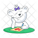 پیش‌نمایش فایل bear-writing-10054010 از پک برچسب‌های عاشقانه