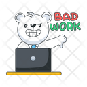 پیش‌نمایش فایل bad-work-10053398 از پک استیکرهای کسب‌وکار