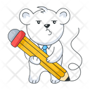 پیش‌نمایش فایل bear-pencil-10053422 از پک استیکرهای کسب‌وکار