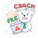 پیش‌نمایش فایل crack-file-10053392 از پک استیکرهای کسب‌وکار