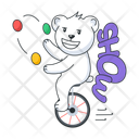 پیش‌نمایش فایل unicycle-bear-10260644 از پک سیرک