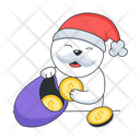 پیش‌نمایش فایل santa-money-10260496 از پک کریسمس