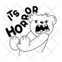 پیش‌نمایش فایل frightened-bear-10271808 از پک هالووین