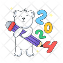 پیش‌نمایش فایل bear-writing-10271420 از پک سال نو