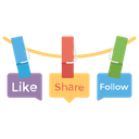 پیش‌نمایش فایل follow-us از پک رسانه‌های اجتماعی
