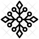 پیش‌نمایش فایل creative-snowflake از پک آیکون‌های خطی دانه‌های برف هندسی ۳