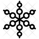 پیش‌نمایش فایل geometrical-snowflake-40 از پک آیکون‌های خطی دانه‌های برف هندسی ۳