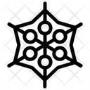 پیش‌نمایش فایل geometrical-snowflake-46 از پک آیکون‌های خطی دانه‌های برف هندسی ۳