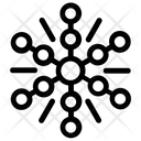 پیش‌نمایش فایل snowflake-design-35 از پک آیکون‌های خطی دانه‌های برف هندسی ۳
