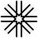 پیش‌نمایش فایل snowflake-design-36 از پک آیکون‌های خطی دانه‌های برف هندسی ۳