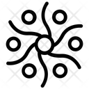 پیش‌نمایش فایل snowflake-design-5 از پک آیکون‌های خطی دانه‌های برف هندسی ۳
