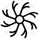 پیش‌نمایش فایل snowflake-design از پک آیکون‌های خطی دانه‌های برف هندسی ۳