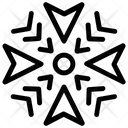 پیش‌نمایش فایل abstract-geometric-snowflake-8 از پک آیکون‌های خطی دانه‌های برف هندسی ۲