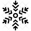 پیش‌نمایش فایل creative-snowflake-3 از پک آیکون‌های خطی دانه‌های برف هندسی ۲