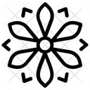 پیش‌نمایش فایل geometrical-snowflake-32 از پک آیکون‌های خطی دانه‌های برف هندسی ۲