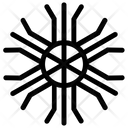 پیش‌نمایش فایل geometrical-snowflake-8 از پک آیکون‌های خطی دانه‌های برف هندسی ۲