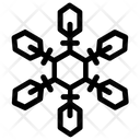 پیش‌نمایش فایل hexagon-snowflake-16 از پک آیکون‌های خطی دانه‌های برف هندسی ۲