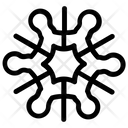 پیش‌نمایش فایل snowflake-design-10 از پک آیکون‌های خطی دانه‌های برف هندسی ۲