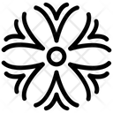 پیش‌نمایش فایل snowflake-design-8 از پک آیکون‌های خطی دانه‌های برف هندسی ۲