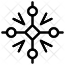 پیش‌نمایش فایل geometrical-snowflake-24 از پک آیکون‌های خطی دانه‌های برف هندسی ۱