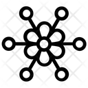 پیش‌نمایش فایل hexagon-snowflake-10 از پک آیکون‌های خطی دانه‌های برف هندسی ۱