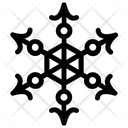 پیش‌نمایش فایل hexagon-snowflake-1 از پک آیکون‌های خطی دانه‌های برف هندسی ۱