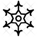 پیش‌نمایش فایل hexagon-snowflake-3 از پک آیکون‌های خطی دانه‌های برف هندسی ۱